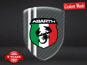 Fiat Abarth Custom Auto Badges Contemporary Resilient Max Pro Look